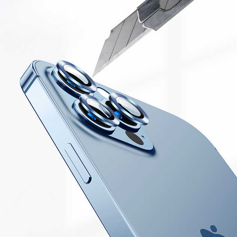 Apple iPhone 13 Pro Max Uyumlu Zore CL-02 Kamera Lens Koruyucu - 13