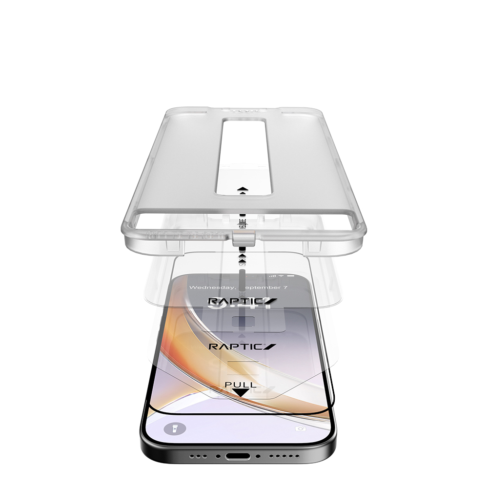 Apple iPhone 17 Uyumlu Raptic Air Glass 2.5D Ekran Koruyucu 2 Adet + Kolay Uygulama Aparatlı - 7