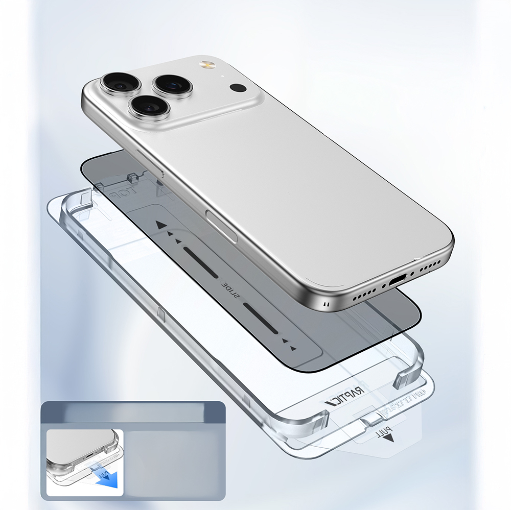 Apple iPhone 17 Uyumlu Raptic Air Glass 2.5D Ekran Koruyucu 2 Adet + Kolay Uygulama Aparatlı - 9