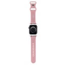 Apple Watch 41mm Uyumlu Hello Kitty Orjinal Lisanslı Yazı Logolu Fiyonk & Kitty Head Silikon Kordon - 5