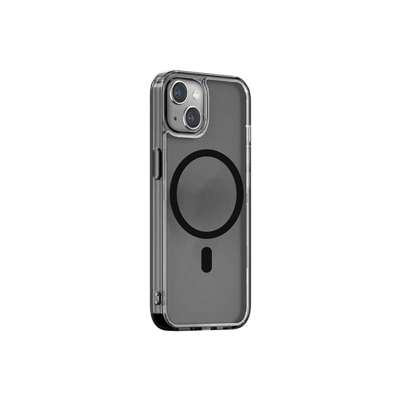 Apple iPhone 14 Plus Uyumlu Wiwu M-safe Şarj Özellikli Lens Korumalı Şeffaf Silikon Kapak - 1