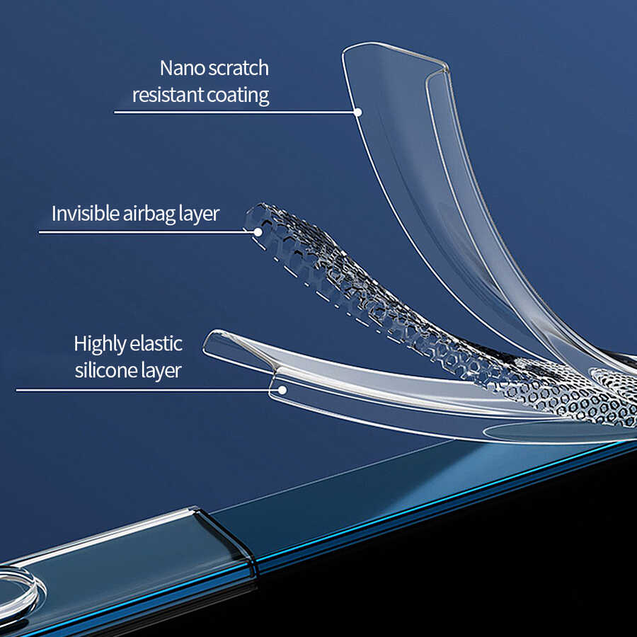 Apple iPhone 14 Plus Uyumlu Wiwu M-safe Şarj Özellikli Lens Korumalı Şeffaf Silikon Kapak - 9