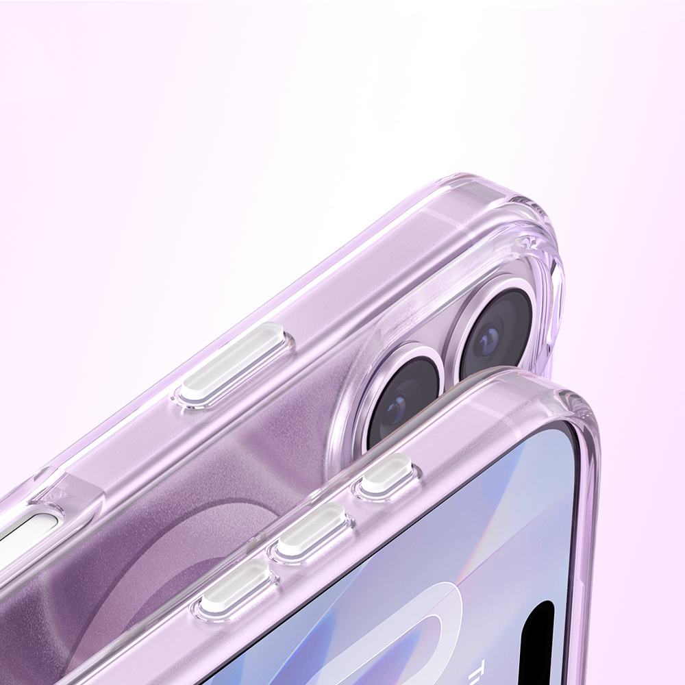Apple iPhone 17 Uyumlu Kılıf M-Safe Şarj Özellikli Orjinal Swarovski Taşlı Zore Paris Rovix Sert PC Kapak - 7