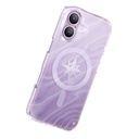 Apple iPhone 17 Uyumlu Kılıf M-Safe Şarj Özellikli Orjinal Swarovski Taşlı Zore Paris Rovix Sert PC Kapak - 1