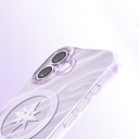 Apple iPhone 17 Uyumlu Kılıf M-Safe Şarj Özellikli Orjinal Swarovski Taşlı Zore Paris Rovix Sert PC Kapak - 3