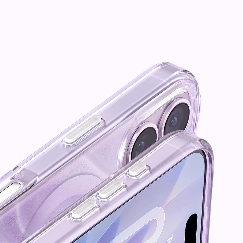 Apple iPhone 17 Uyumlu Kılıf M-Safe Şarj Özellikli Orjinal Swarovski Taşlı Zore Paris Rovix Sert PC Kapak - 7