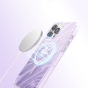 Apple iPhone 16 Pro Max Uyumlu Kılıf M-Safe Şarj Özellikli Orjinal Swarovski Taşlı Zore Paris Rovix Sert PC Kapak - 4