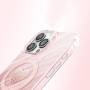 Apple iPhone 16 Pro Max Uyumlu Kılıf M-Safe Şarj Özellikli Orjinal Swarovski Taşlı Zore Paris Rovix Sert PC Kapak - 3
