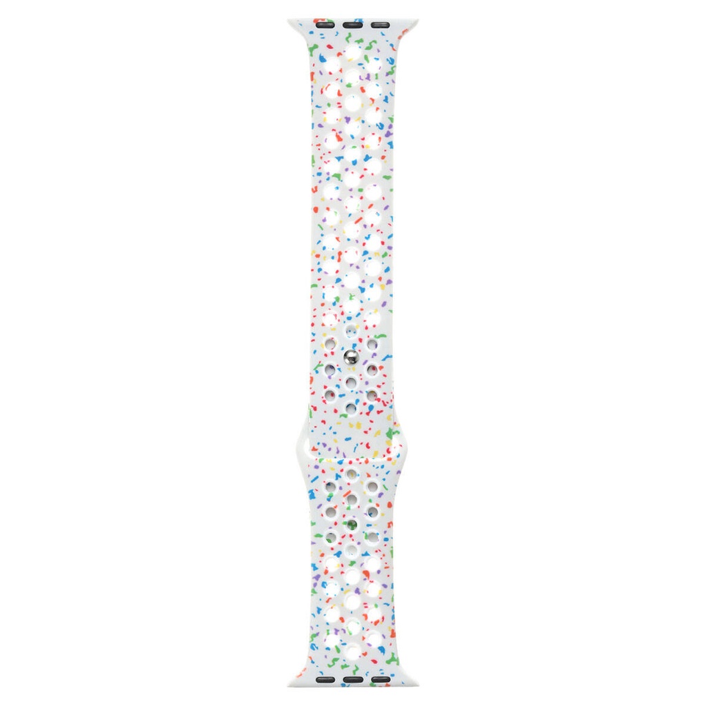 Apple Watch 40mm Uyumlu Kordon Yeni Seri 2023 KRD-02 Silikon Strap Kayış - 7
