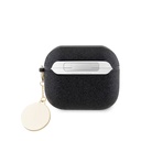 Apple Airpods 3. Nesil Uyumlu Kılıf Guess Orjinal Lisanslı PU Deri Mavi Beyaz Çizgili Metal Logolu Kapak - 1