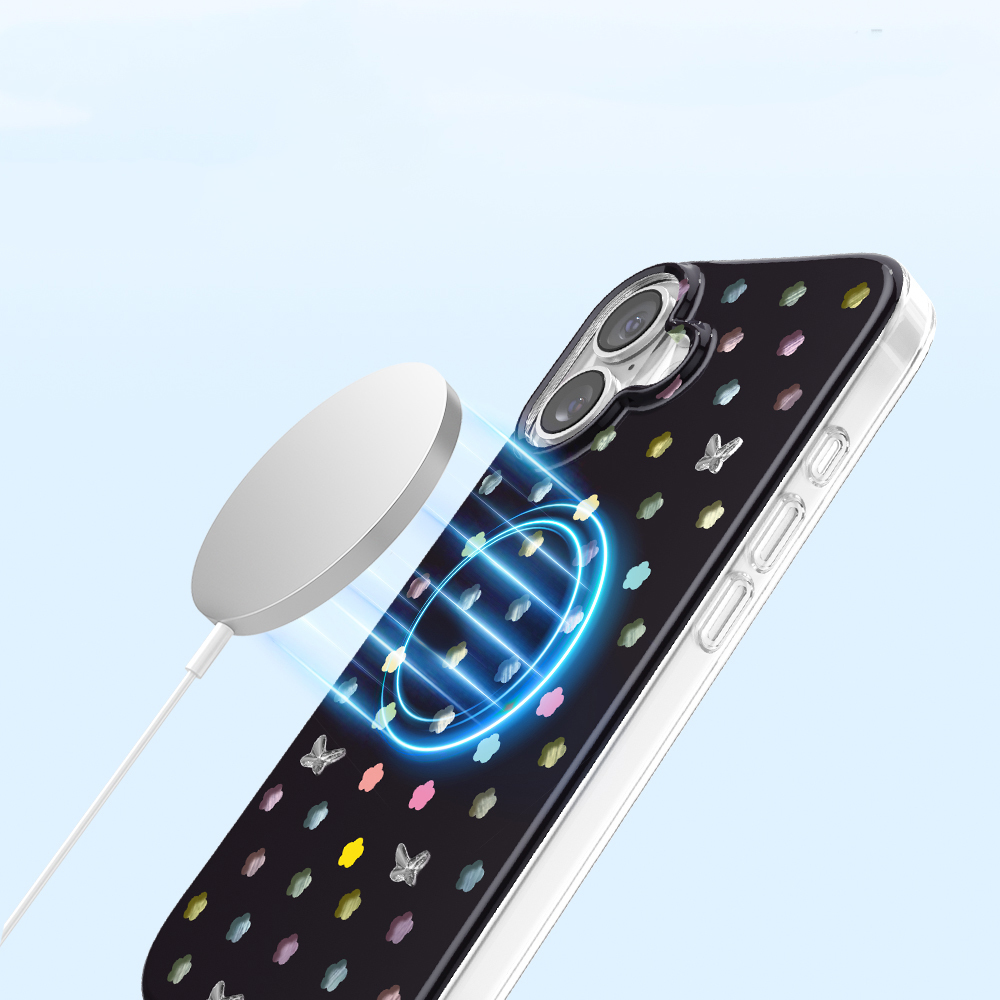 Apple iPhone 17 Uyumlu Kılıf M-Safe Şarj Özellikli Zore Paris Axen Sert PC Kapak - 4
