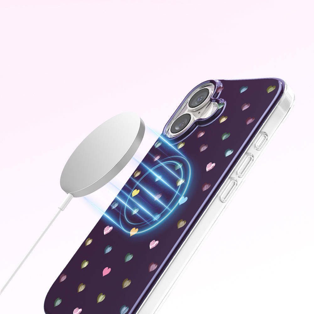 Apple iPhone 17 Uyumlu Kılıf M-Safe Şarj Özellikli Zore Paris Axen Sert PC Kapak - 4