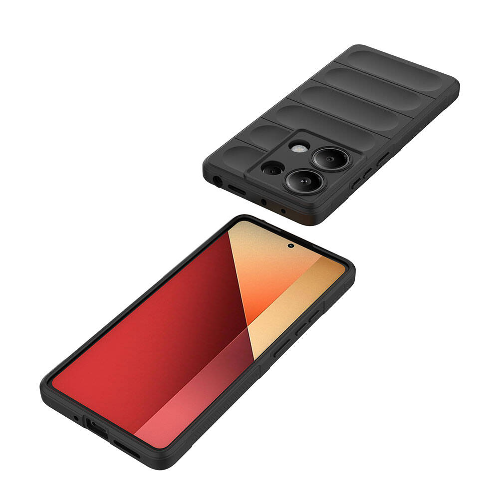 Redmi Note 13 Pro 4G Uyumlu Kılıf Esnek TPU Oyuklu Arka Yüzey Tasarımlı Zore Etnik Silikon Kapak - 8