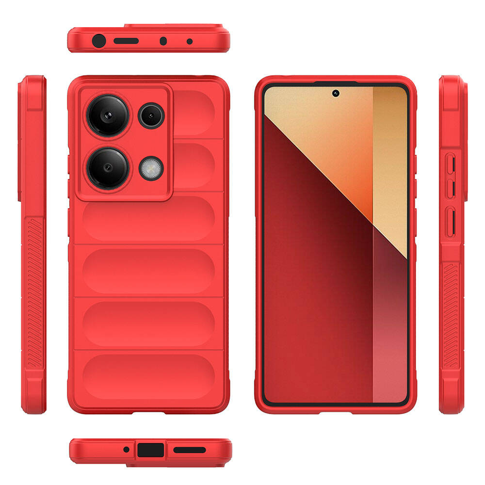 Redmi Note 13 Pro 4G Uyumlu Kılıf Esnek TPU Oyuklu Arka Yüzey Tasarımlı Zore Etnik Silikon Kapak - 26