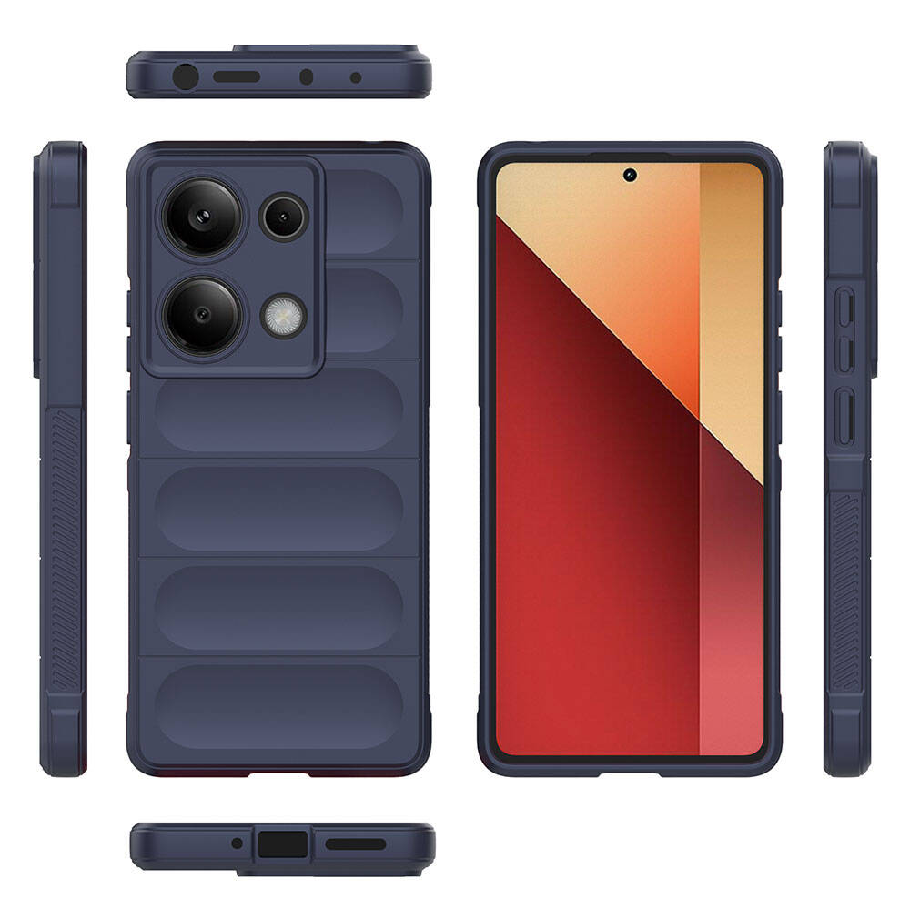Redmi Note 13 Pro 4G Uyumlu Kılıf Esnek TPU Oyuklu Arka Yüzey Tasarımlı Zore Etnik Silikon Kapak - 29