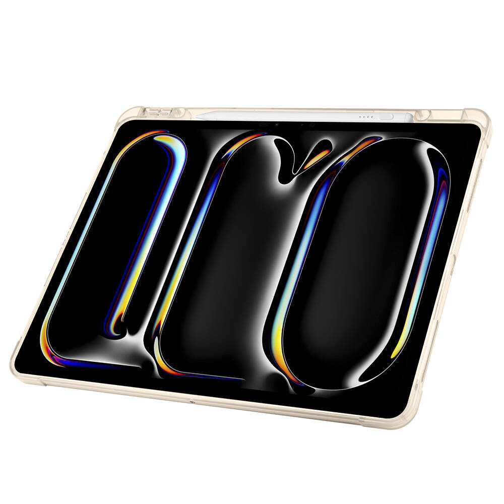 Apple iPad Pro 13 2024 Uyumlu Kılıf Zore Tri Folding Kalem Bölmeli Standlı Kılıf - 2