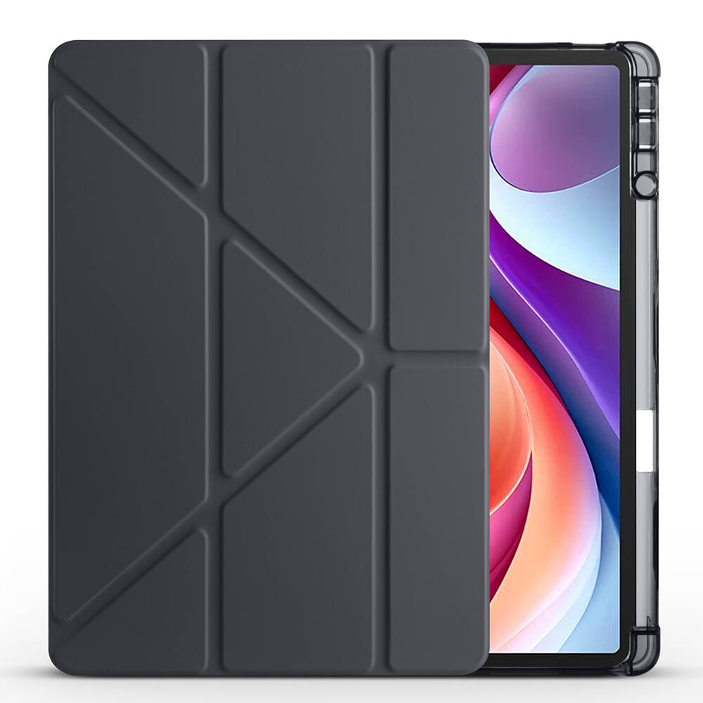 Lenovo M11 TB-330FU Uyumlu Kılıf Zore Tri Folding Kalem Bölmeli Standlı Kılıf - 7