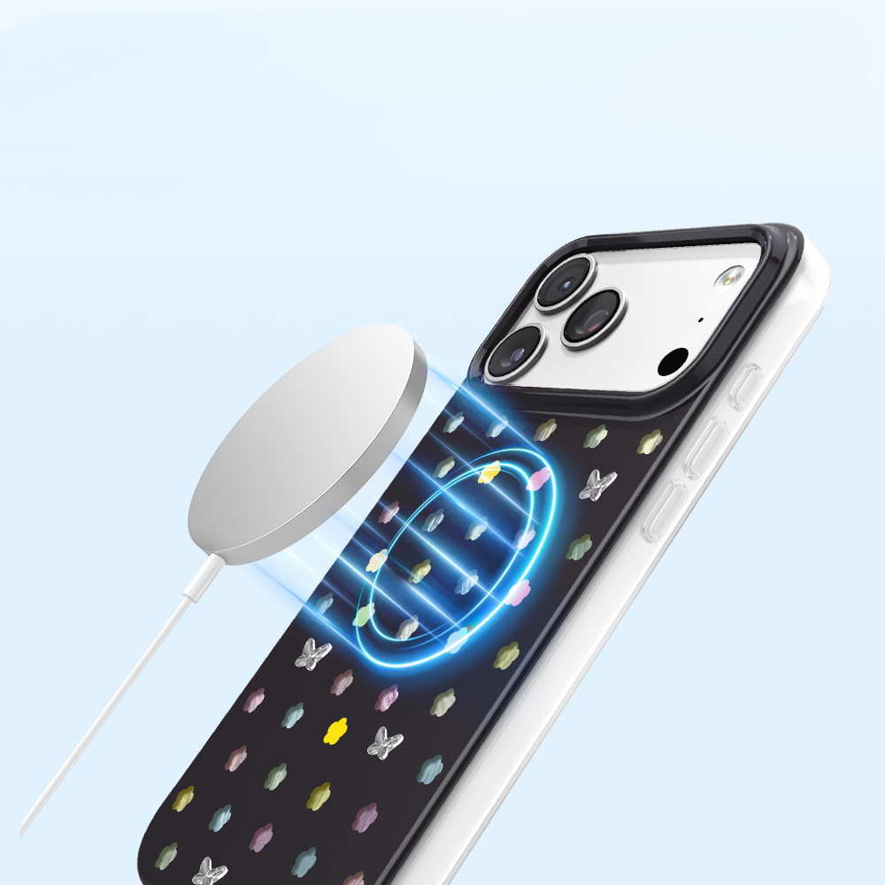 Apple iPhone 17 Pro Uyumlu Kılıf M-Safe Şarj Özellikli Zore Paris Axen Sert PC Kapak - 4