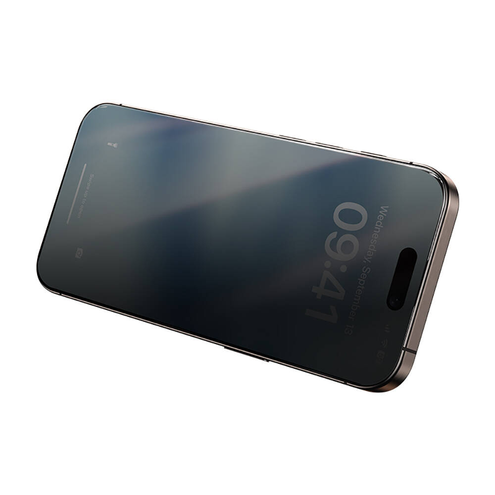 Apple iPhone 14 Pro Max Uyumlu Hidrofobik Ve Oleofobik Özellikli Benks Privacy Air Shield 0.4mm Ekran Koruyucu 10'lu Paket - 2