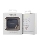 Apple Airpods 3. Nesil Uyumlu Kılıf Guess Orjinal Lisanslı PU Deri 4G Desenli 4G Sade Askılı Kılıf - 5