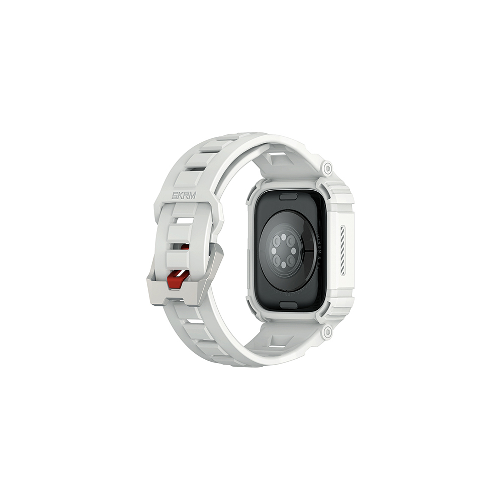 Apple Watch 44 mm Skinarma Mecha 2in1 TPU Kasa Koruyucu + Silikon Kordon - 1