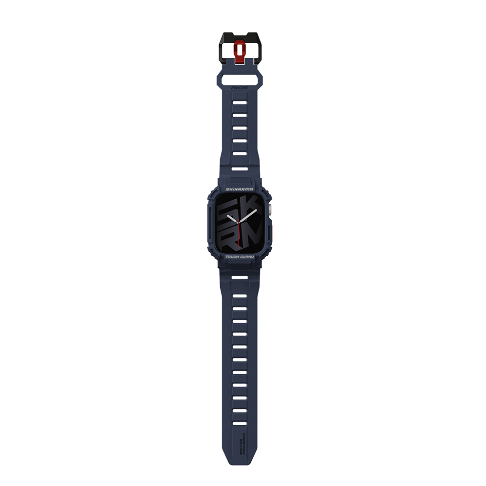 Apple Watch 44 mm Skinarma Mecha 2in1 TPU Kasa Koruyucu + Silikon Kordon - 6