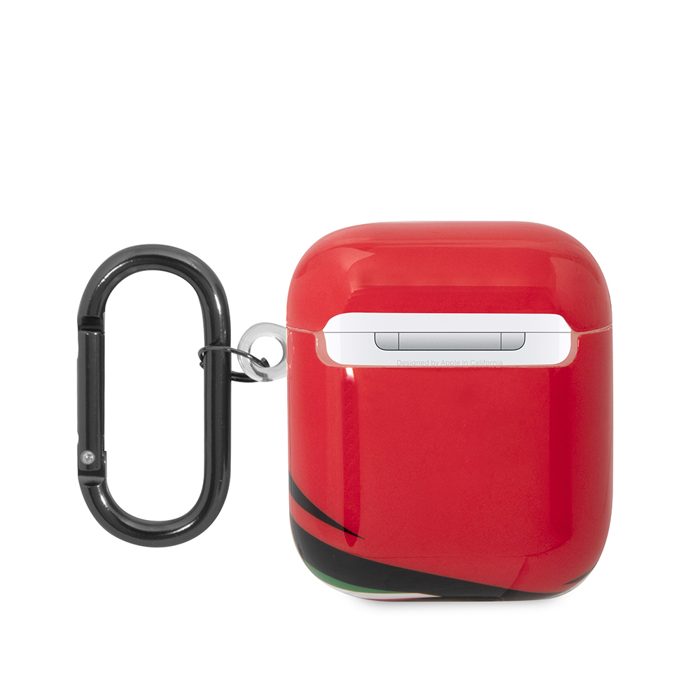 Apple Airpods Uyumlu Kılıf Ferrari Orjinal Lisanslı IML Baskılı Klasik Logolu TPU Kılıf - 3
