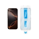 Apple iPhone 16 Pro Uyumlu CaseWorld Applicator Serisi 2.5D Eyesafe Mavi Işık Teknolojili 0.33mm Temperli Cam Ekran Koruyucu + Uygulama Aparatı - 4