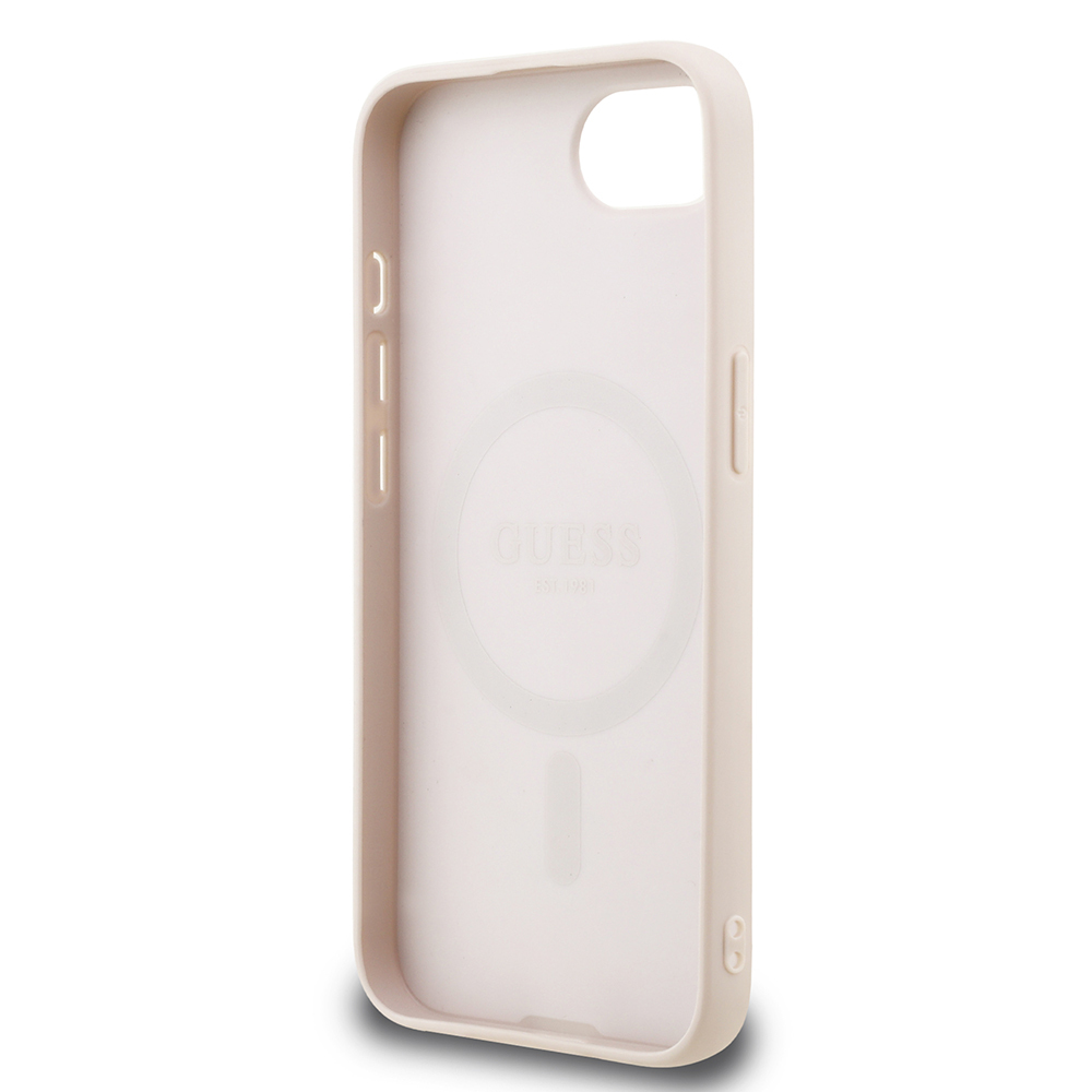 Apple iPhone 16E Uyumlu Kılıf Guess Orjinal Lisanslı M-safe Şarj Özellikli Small 4G Classic Kapak - 3