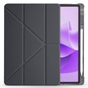 Lenovo Idea Tab Plus 12.1 Kılıf Zore Tri Folding Kalem Bölmeli Standlı Kılıf - 1