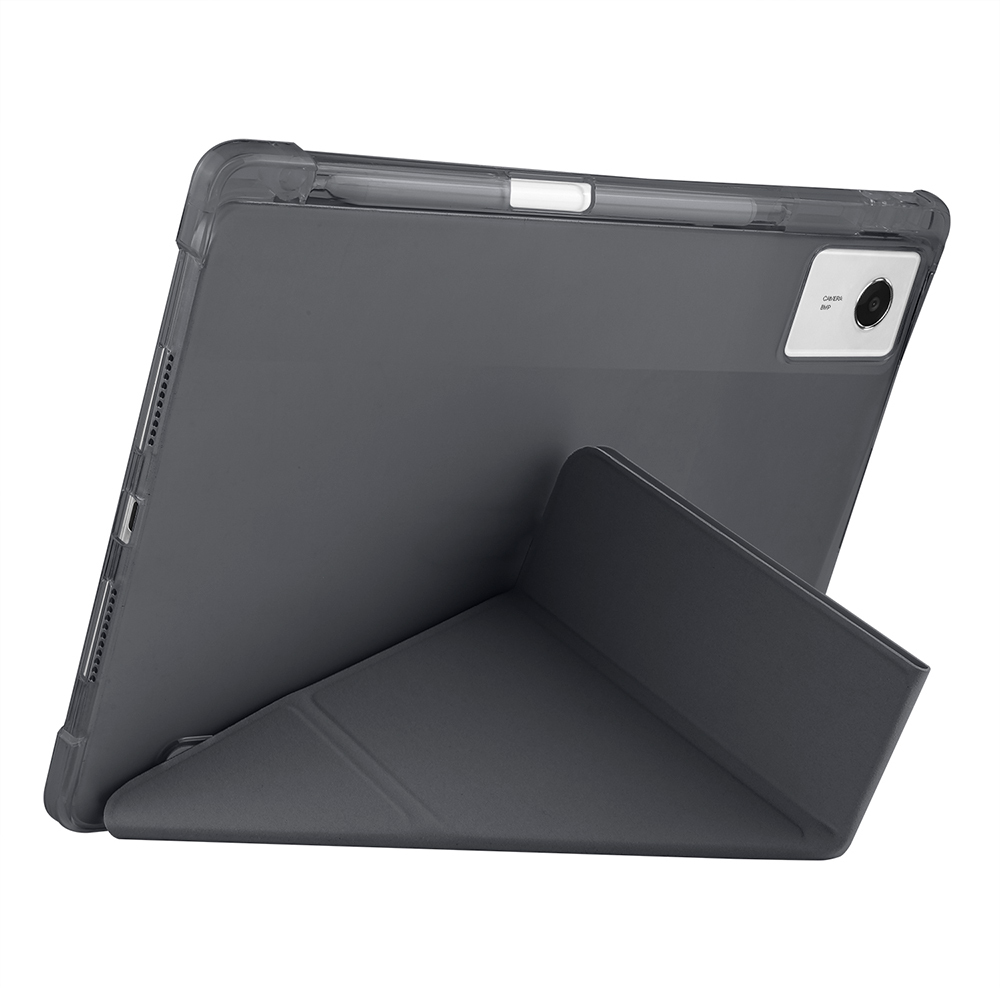 Lenovo Idea Tab Plus 12.1 Kılıf Zore Tri Folding Kalem Bölmeli Standlı Kılıf - 4