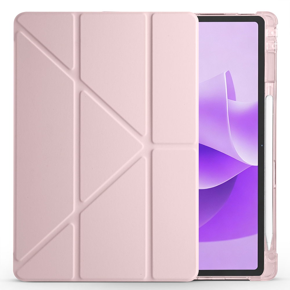 Lenovo Idea Tab Plus 12.1 Kılıf Zore Tri Folding Kalem Bölmeli Standlı Kılıf - 1