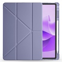 Lenovo Idea Tab Plus 12.1 Kılıf Zore Tri Folding Kalem Bölmeli Standlı Kılıf - 1