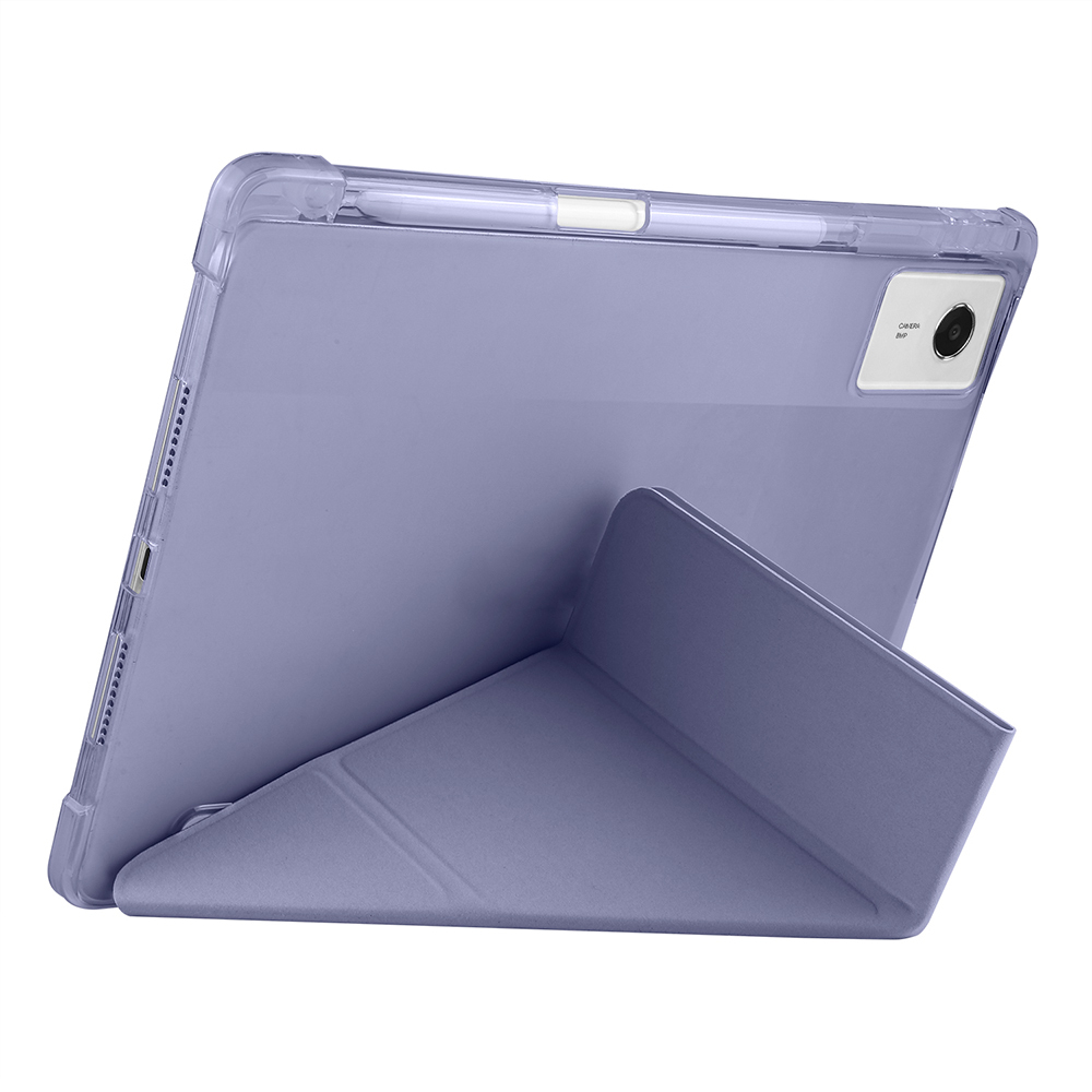Lenovo Idea Tab Plus 12.1 Kılıf Zore Tri Folding Kalem Bölmeli Standlı Kılıf - 4