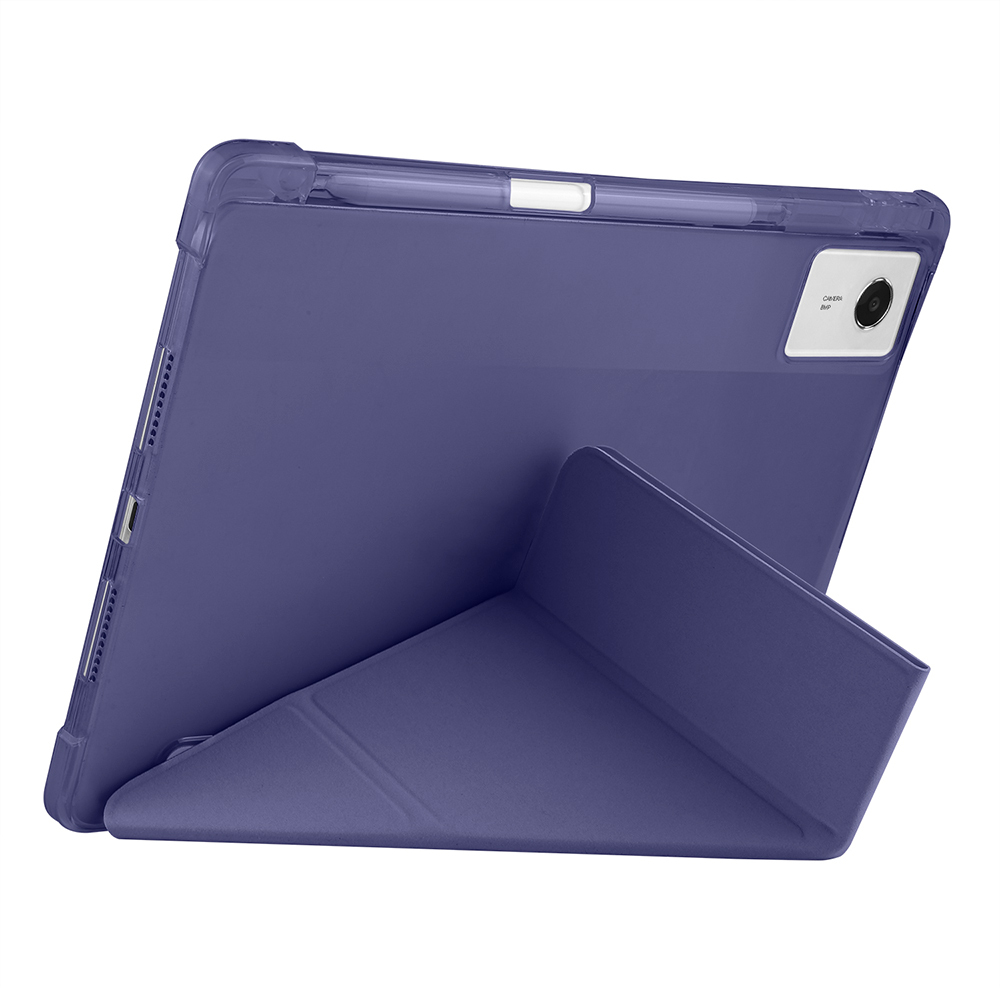 Lenovo Idea Tab Plus 12.1 Kılıf Zore Tri Folding Kalem Bölmeli Standlı Kılıf - 4