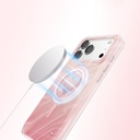 Apple iPhone 17 Pro Max Uyumlu Kılıf M-Safe Şarj Özellikli Orjinal Swarovski Taşlı Zore Paris Rovix Sert PC Kapak - 4