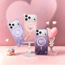 Apple iPhone 17 Pro Max Uyumlu Kılıf M-Safe Şarj Özellikli Orjinal Swarovski Taşlı Zore Paris Rovix Sert PC Kapak - 10