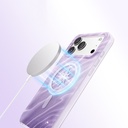 Apple iPhone 17 Pro Max Uyumlu Kılıf M-Safe Şarj Özellikli Orjinal Swarovski Taşlı Zore Paris Rovix Sert PC Kapak - 4