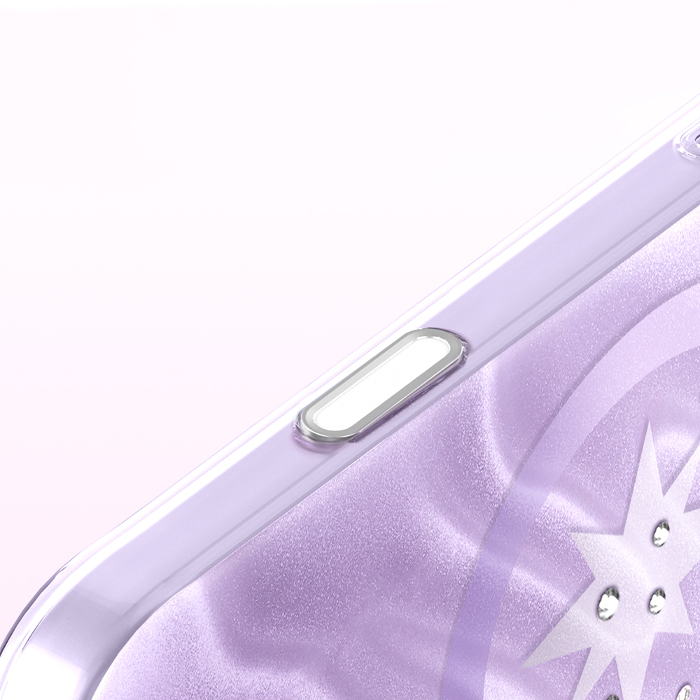 Apple iPhone 17 Pro Max Uyumlu Kılıf M-Safe Şarj Özellikli Orjinal Swarovski Taşlı Zore Paris Rovix Sert PC Kapak - 6