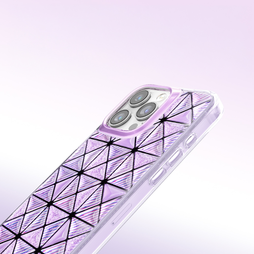 Apple iPhone 16 Pro Max Uyumlu Kılıf 3D Buz Blok Desenli Zore Paris Kairo TPU Kapak - 3