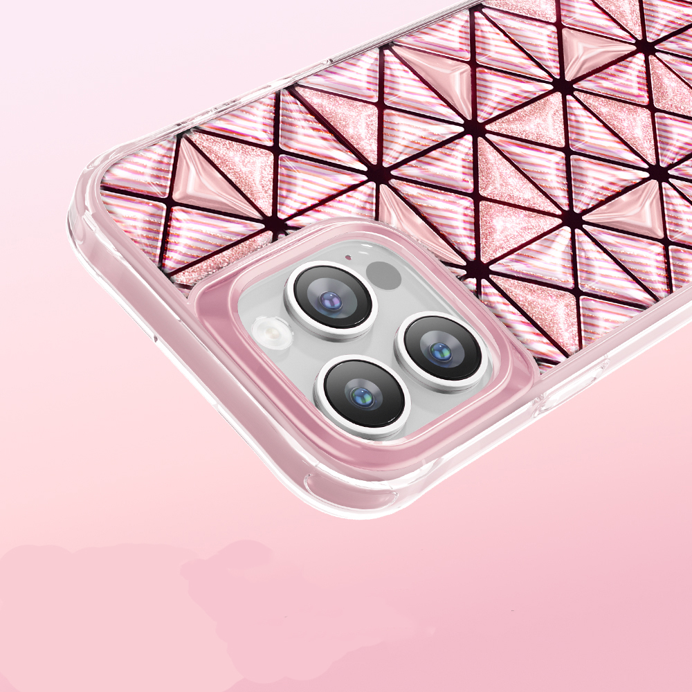 Apple iPhone 16 Pro Max Uyumlu Kılıf 3D Buz Blok Desenli Zore Paris Kairo TPU Kapak - 5