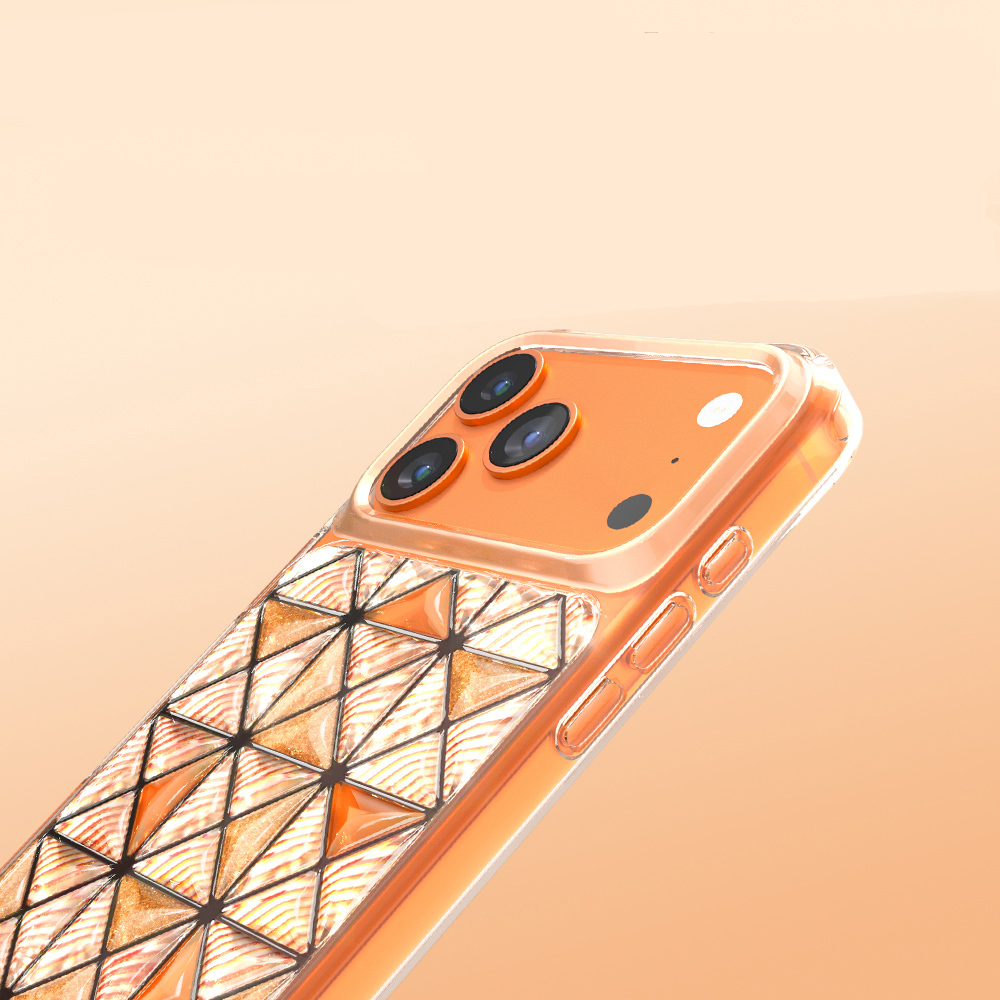 Apple iPhone 17 Pro Max Uyumlu Kılıf 3D Buz Blok Desenli Zore Paris Kairo TPU Kapak - 3