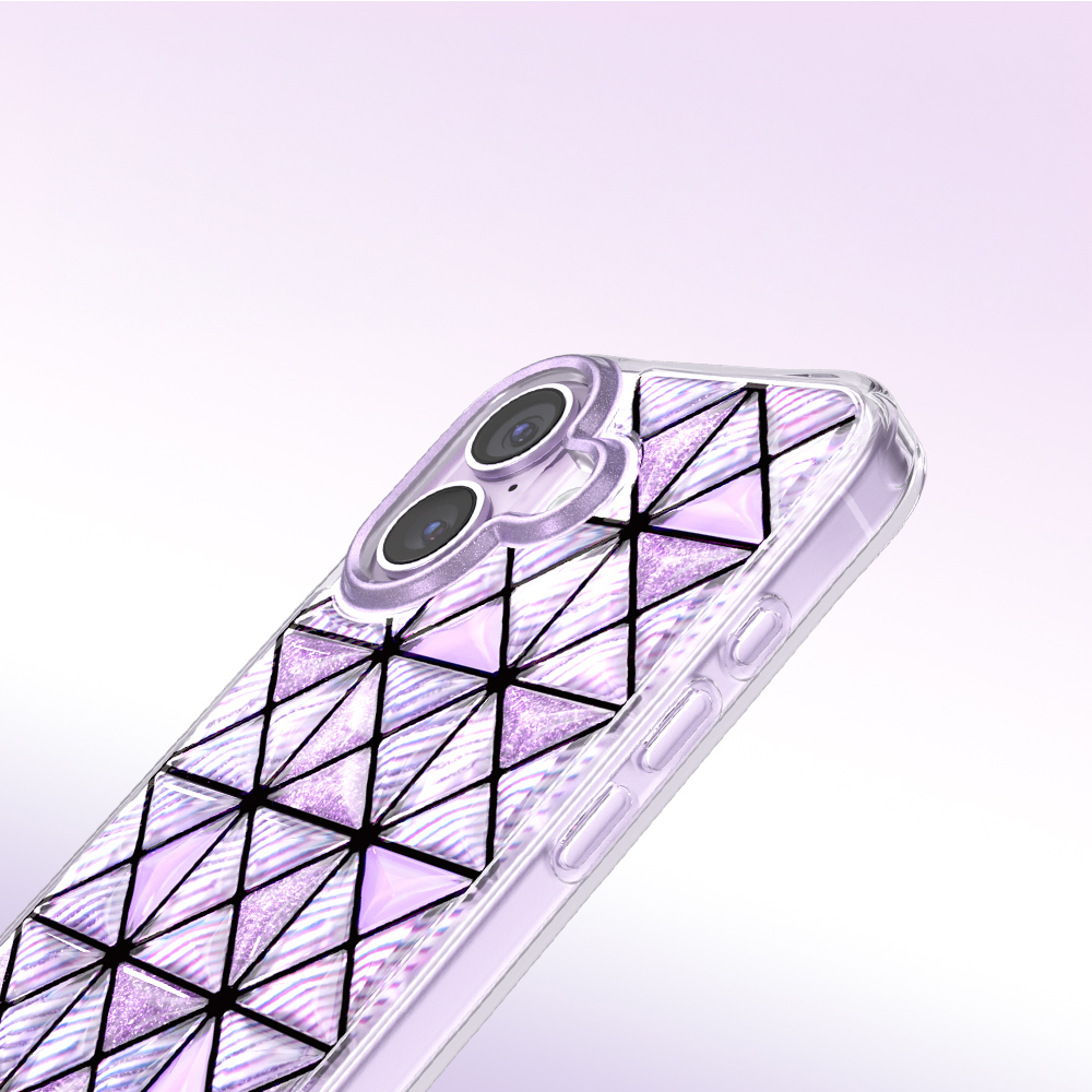 Apple iPhone 17 Uyumlu Kılıf 3D Buz Blok Desenli Zore Paris Kairo TPU Kapak - 3
