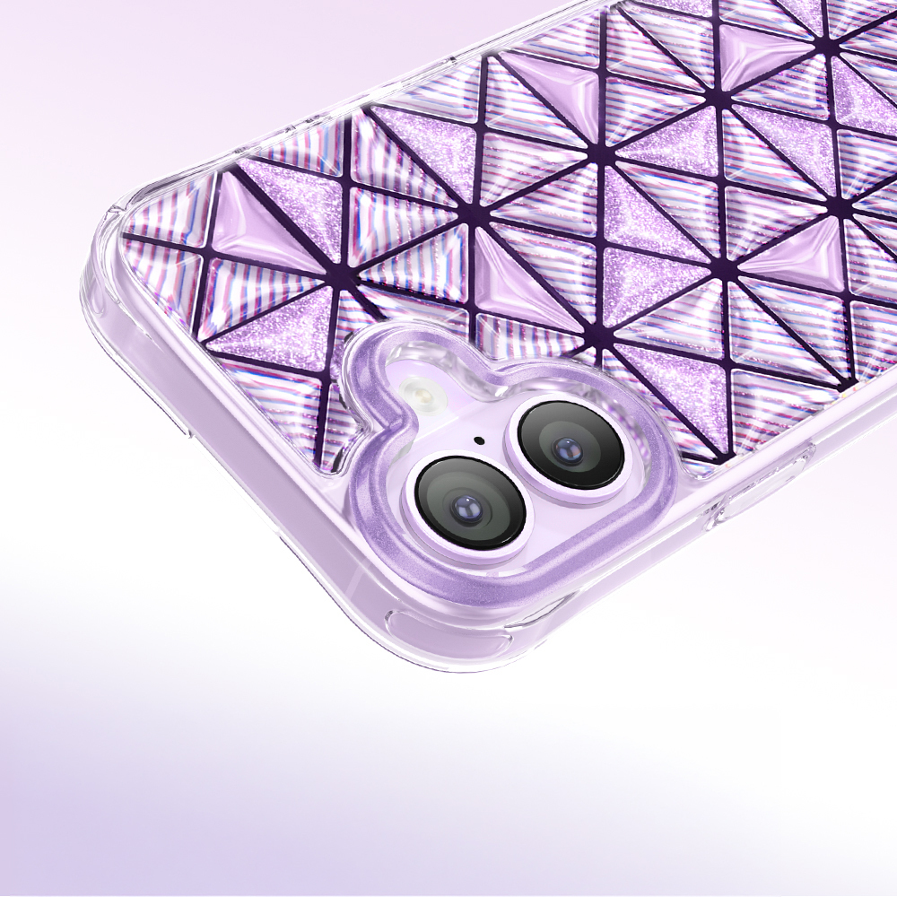 Apple iPhone 17 Uyumlu Kılıf 3D Buz Blok Desenli Zore Paris Kairo TPU Kapak - 5