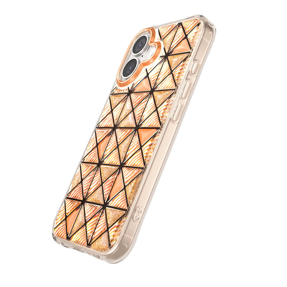 Apple iPhone 17 Uyumlu Kılıf 3D Buz Blok Desenli Zore Paris Kairo TPU Kapak - 1