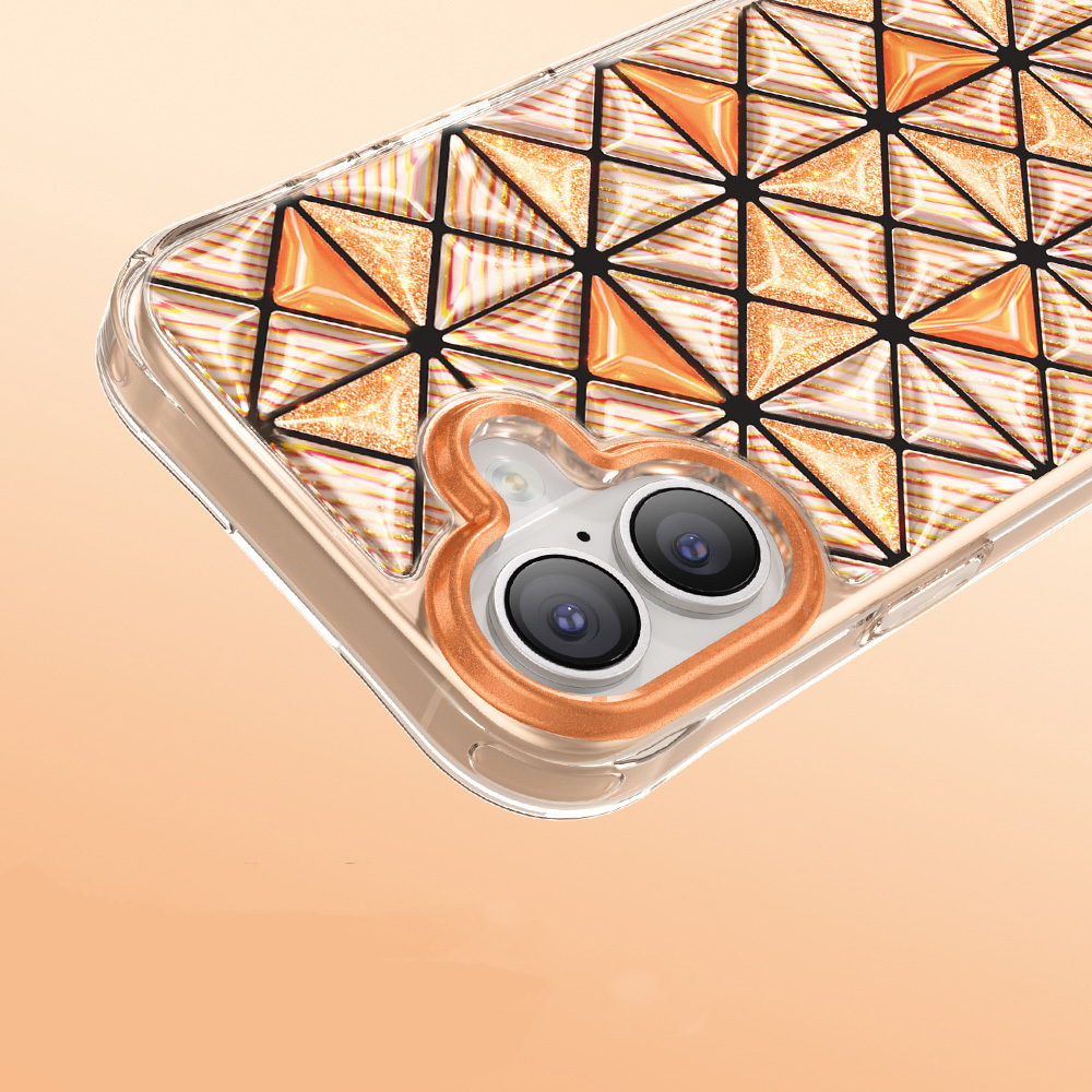 Apple iPhone 17 Uyumlu Kılıf 3D Buz Blok Desenli Zore Paris Kairo TPU Kapak - 5