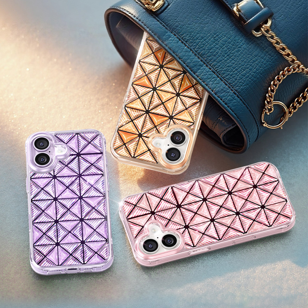 Apple iPhone 17 Uyumlu Kılıf 3D Buz Blok Desenli Zore Paris Kairo TPU Kapak - 9