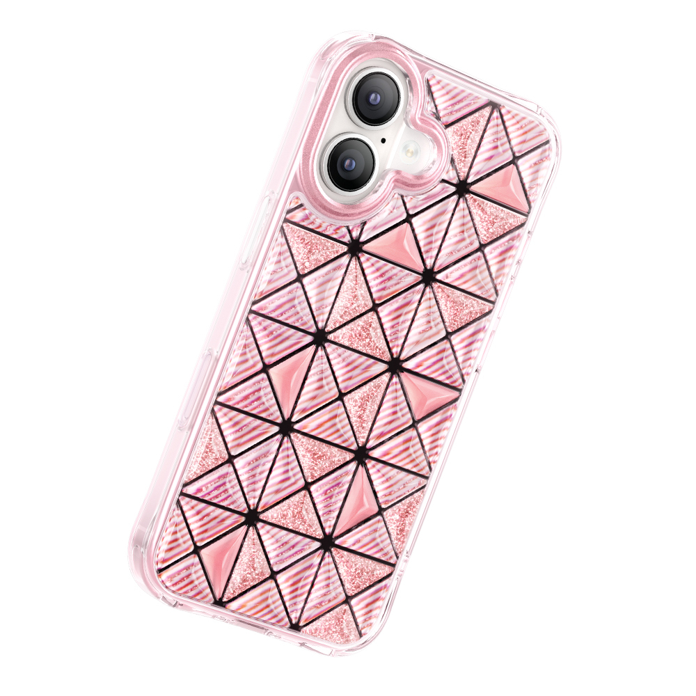 Apple iPhone 17 Uyumlu Kılıf 3D Buz Blok Desenli Zore Paris Kairo TPU Kapak - 2