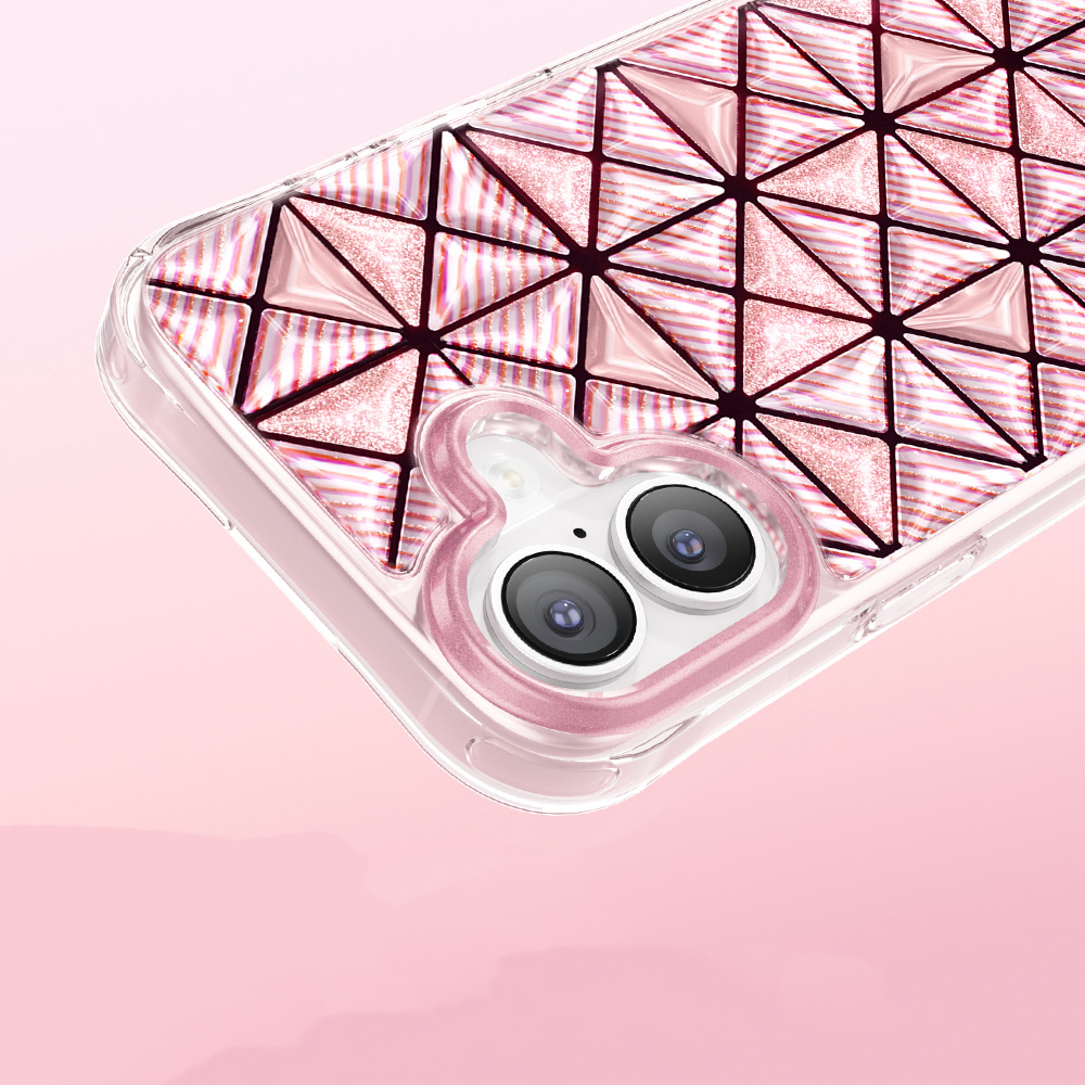 Apple iPhone 17 Uyumlu Kılıf 3D Buz Blok Desenli Zore Paris Kairo TPU Kapak - 5