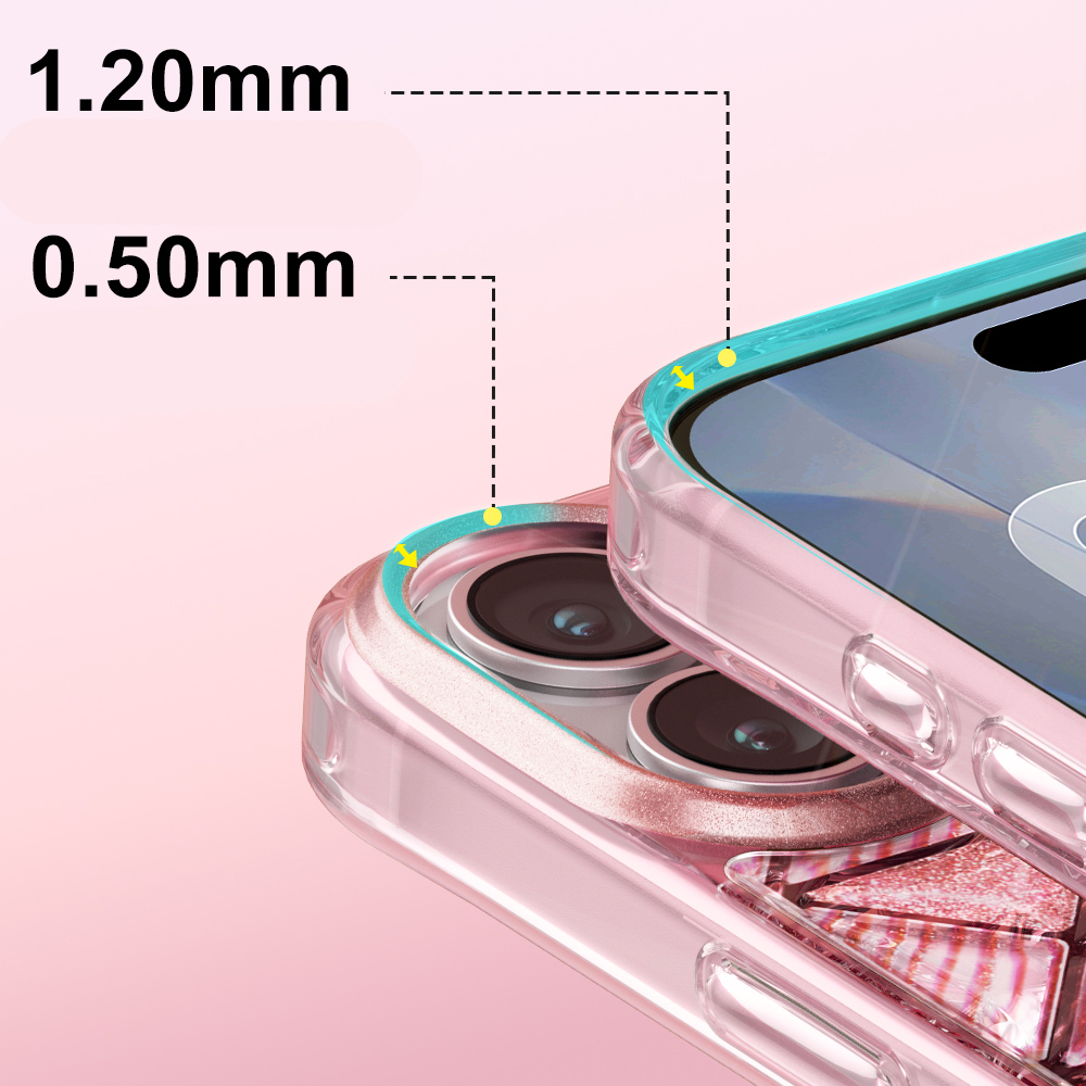 Apple iPhone 17 Uyumlu Kılıf 3D Buz Blok Desenli Zore Paris Kairo TPU Kapak - 6